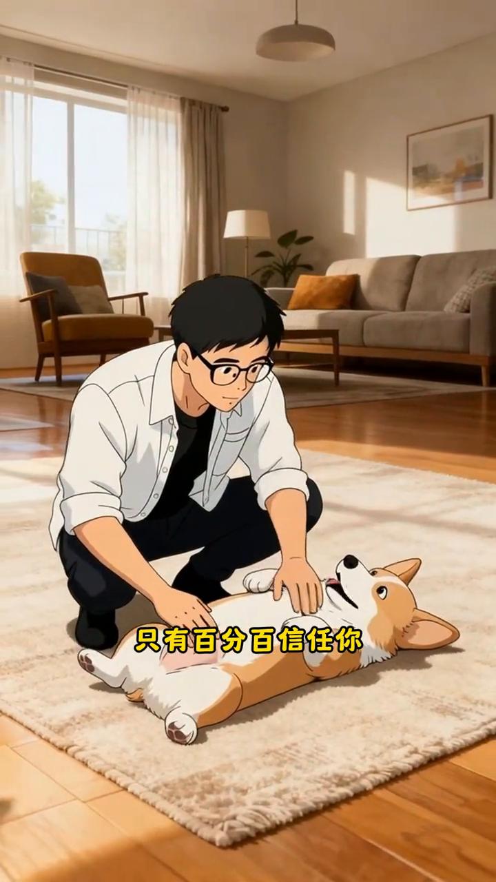 狗狗养熟出现的五种行为。
养柯基的铲屎官都懂，只有被它彻底认主才会解锁这五种专属