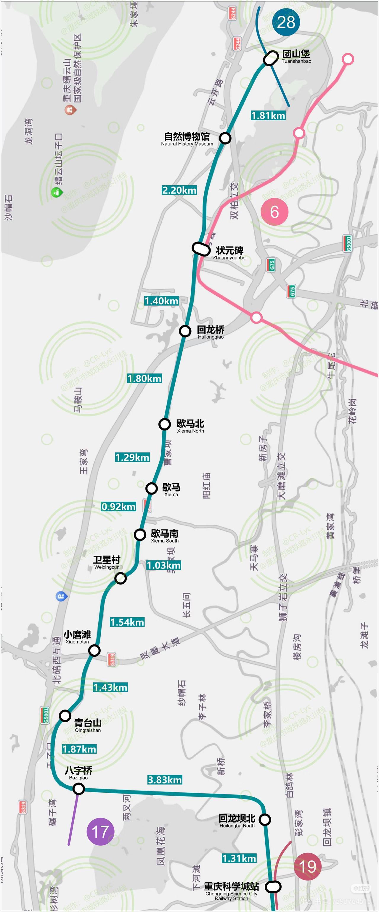 说实话，重庆轨道交通7号线二期规划线路图中，歇马镇确实很需要这条线路。而且就目前
