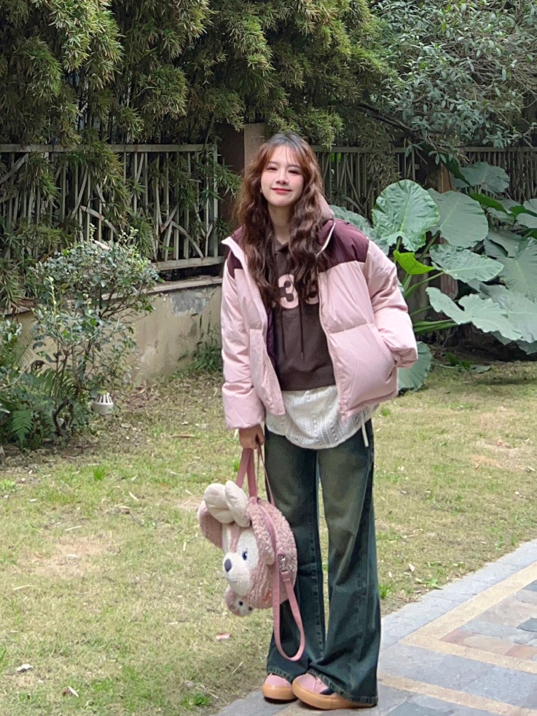 🫧粉棕配色真的好少女！蕾丝内搭叠穿新思路~