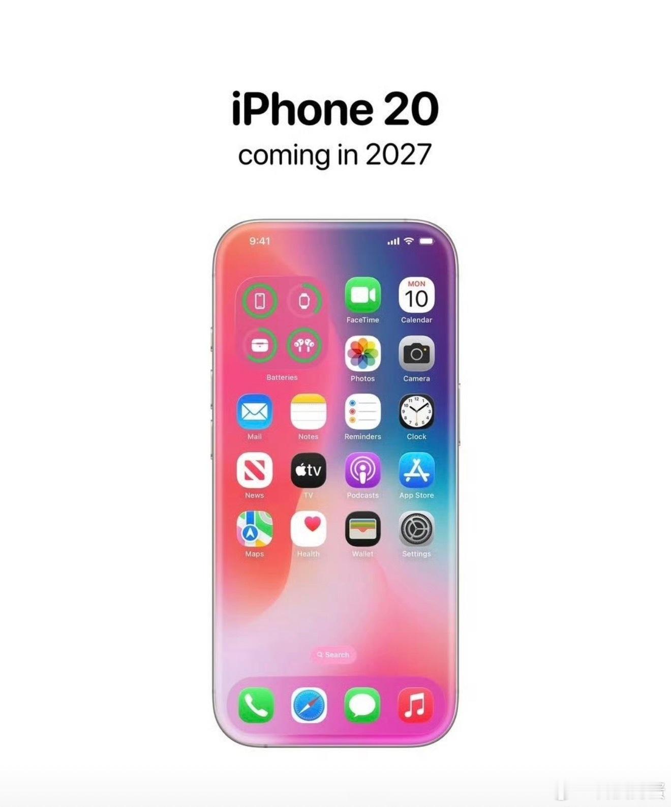 iPhone20爆料这全面屏看着确实沉浸感够强，固态电池续航和安全应该能上个台阶