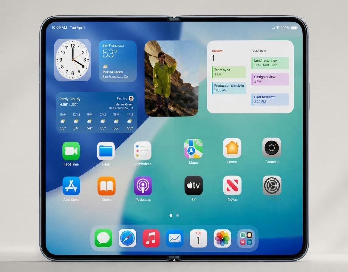 iPhoneUltra黑色机模 iPhone Ultra折叠机黑色机模全曝光了，