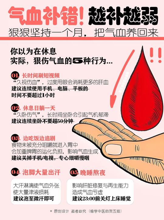气血补错❗️越补越弱❗️养气血正确顺序必藏✅