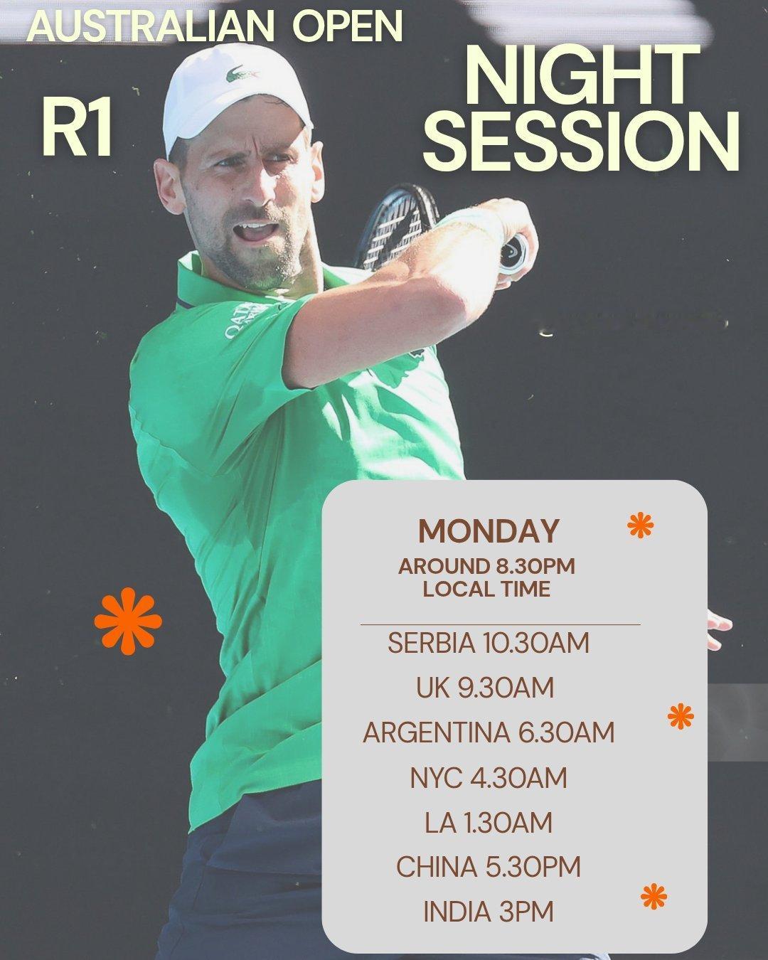 2026澳网第一轮，小德 vs 马丁内兹，罗德·拉沃尔夜场第二场，约北京时间1/