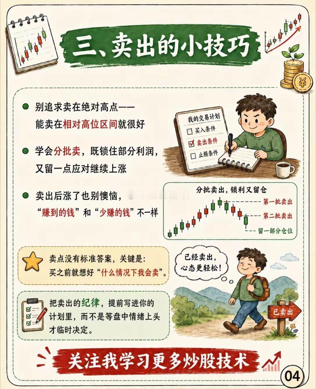 会买只是入门，会卖才是稳定盈利的核心股市里一直流传着一句话：买入靠眼光，卖出靠修