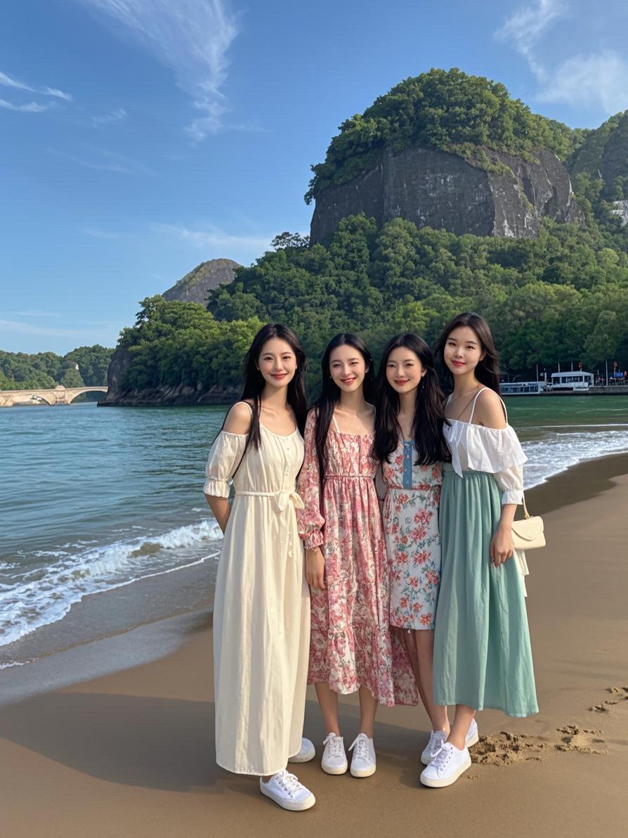 AI象鼻滩畔闺蜜