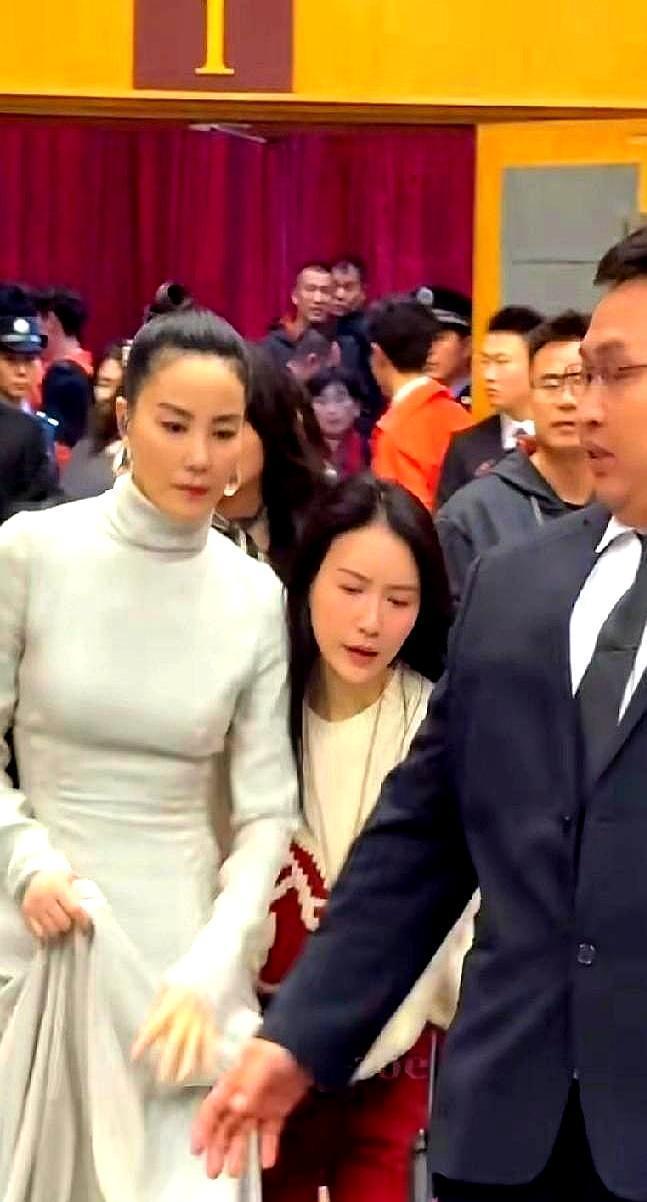 网上骂翻天了，说王菲脸上画了道电工胶布，身上衣服没烫平，耳朵上挂了两颗洗衣球。