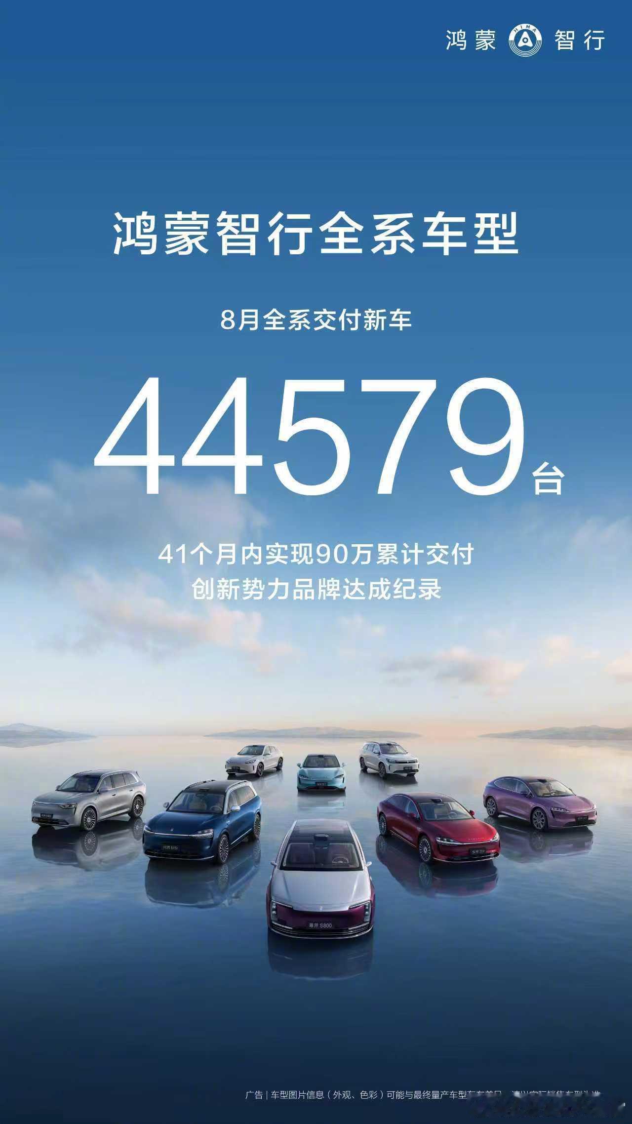 鸿蒙智行在8月交付了44579台，接下来的尚界H5、全新问界M7也都是爆款潜力股