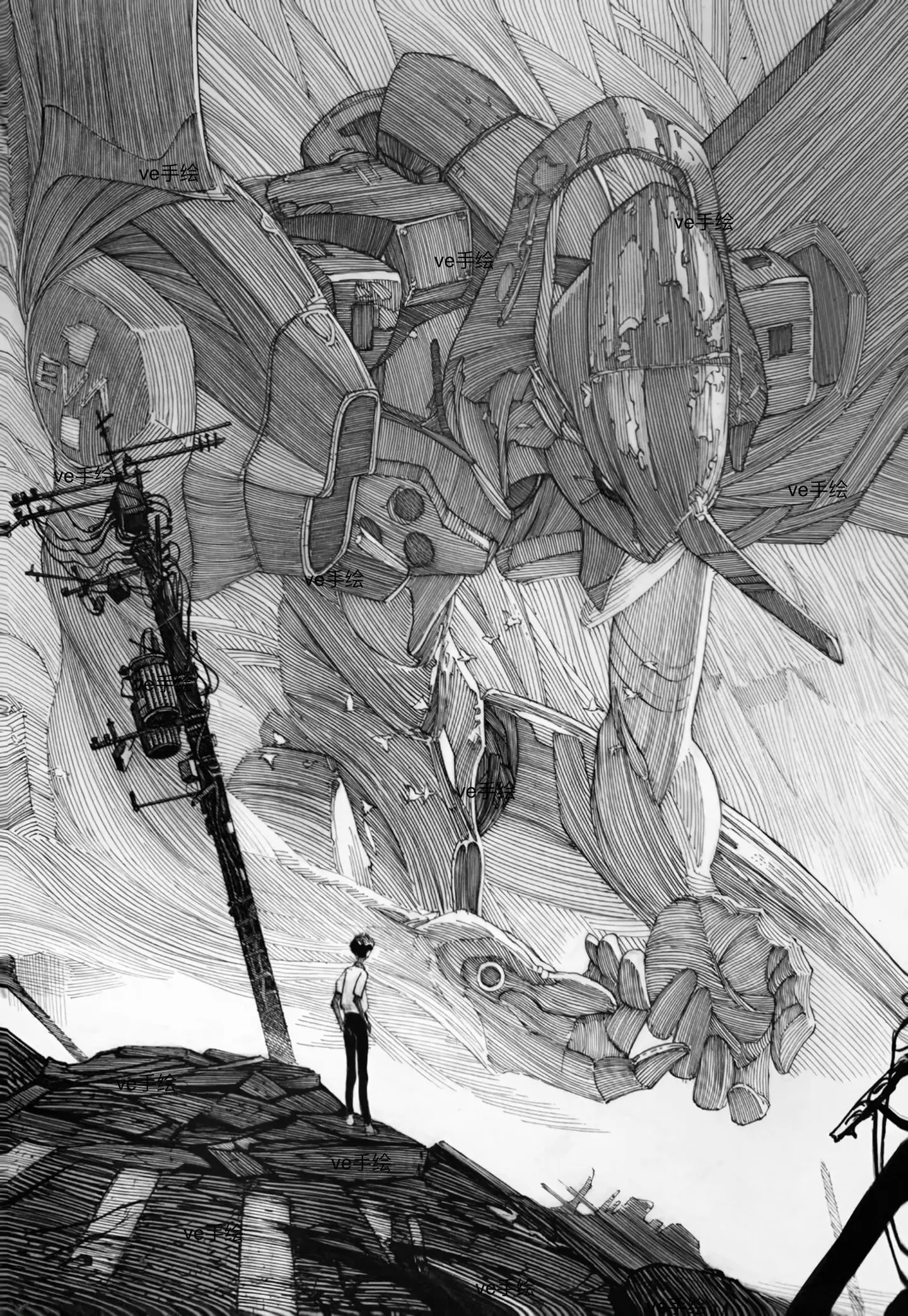 “一学就会”过程在上个作品。橱窗同款工具： 樱花针管笔   马克笔  ...