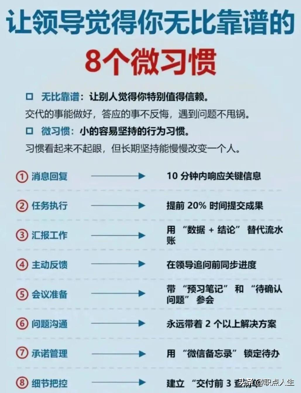 让领导觉得你无比靠谱的的8个微习惯