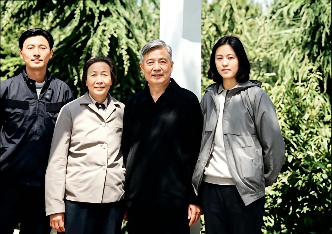 1986年，邓稼先与家人拍下这张珍贵合影，从左到右依次是儿子邓志平、妻子许鹿希、