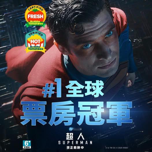 2025年第28周北美票房 ：1.《超人》开画夺冠，成绩突出，全球票房2.61亿