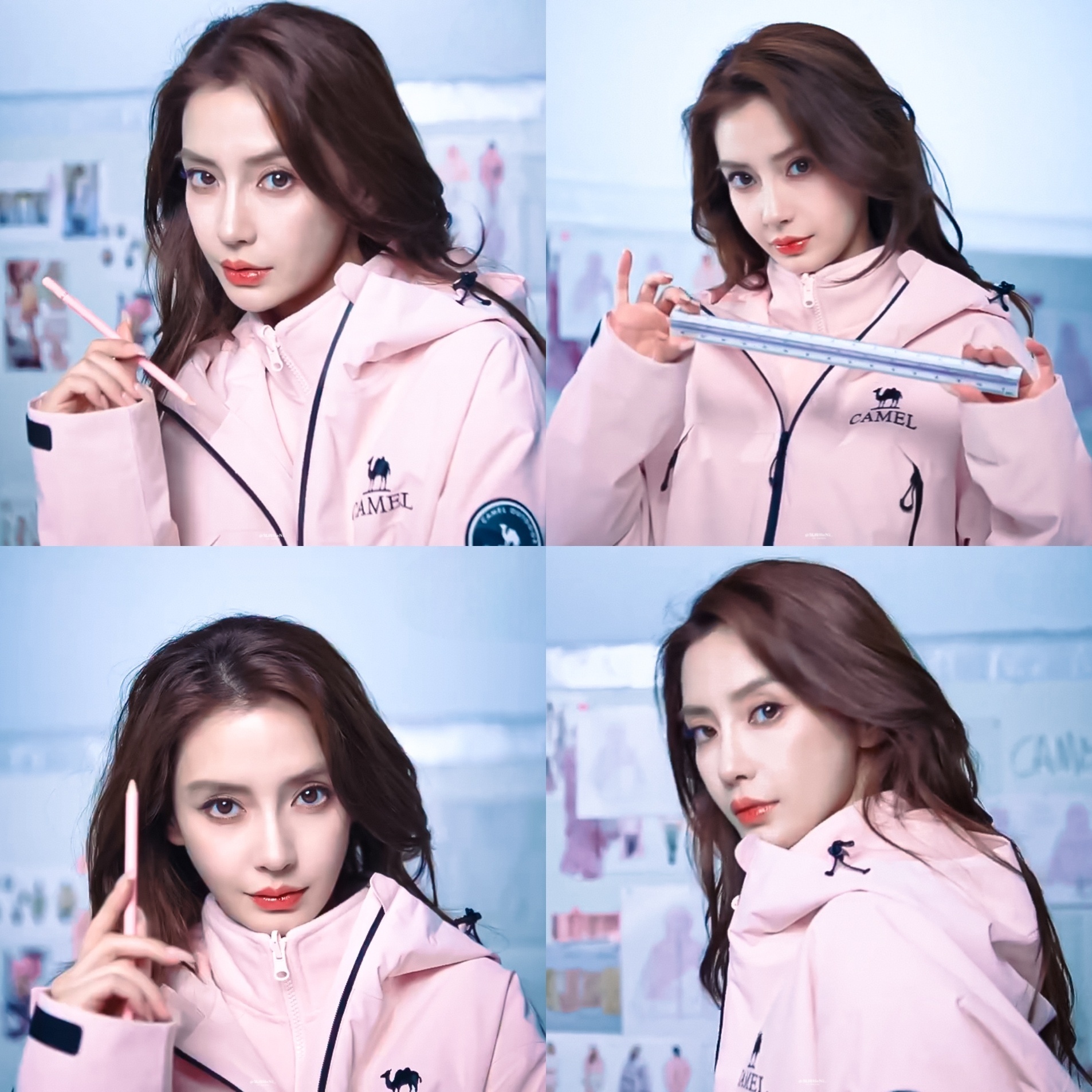 angelababy angelababy “我和你一起吹风 欣赏着我们独有的落