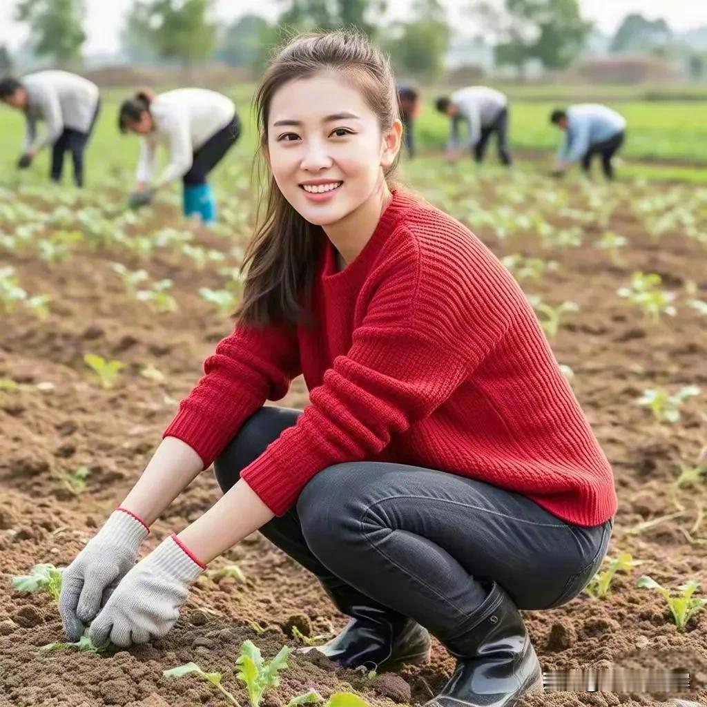 地里竟然长出如此的美女