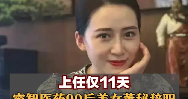 上任仅11天，睿智医药90后美女董秘辞职，曾是电视台主持人！公司前任董秘年薪超150万元