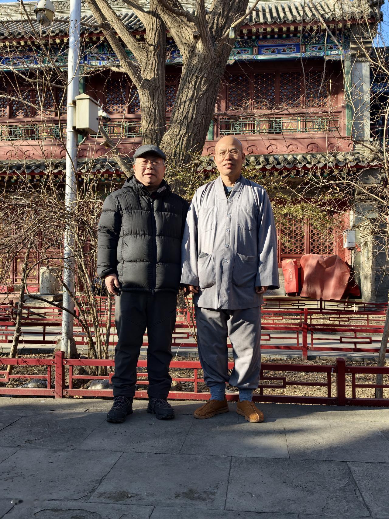 今日游历千年古刹法源寺，有缘请智能大师引导讲解，在当年泰戈尔、林徽茵合影的地方和