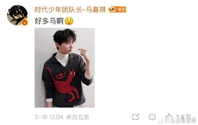 马嘉祺 你的马来了真的被马嘉祺的真诚打动，马年用心送马祝福，每一个都藏着心意，太