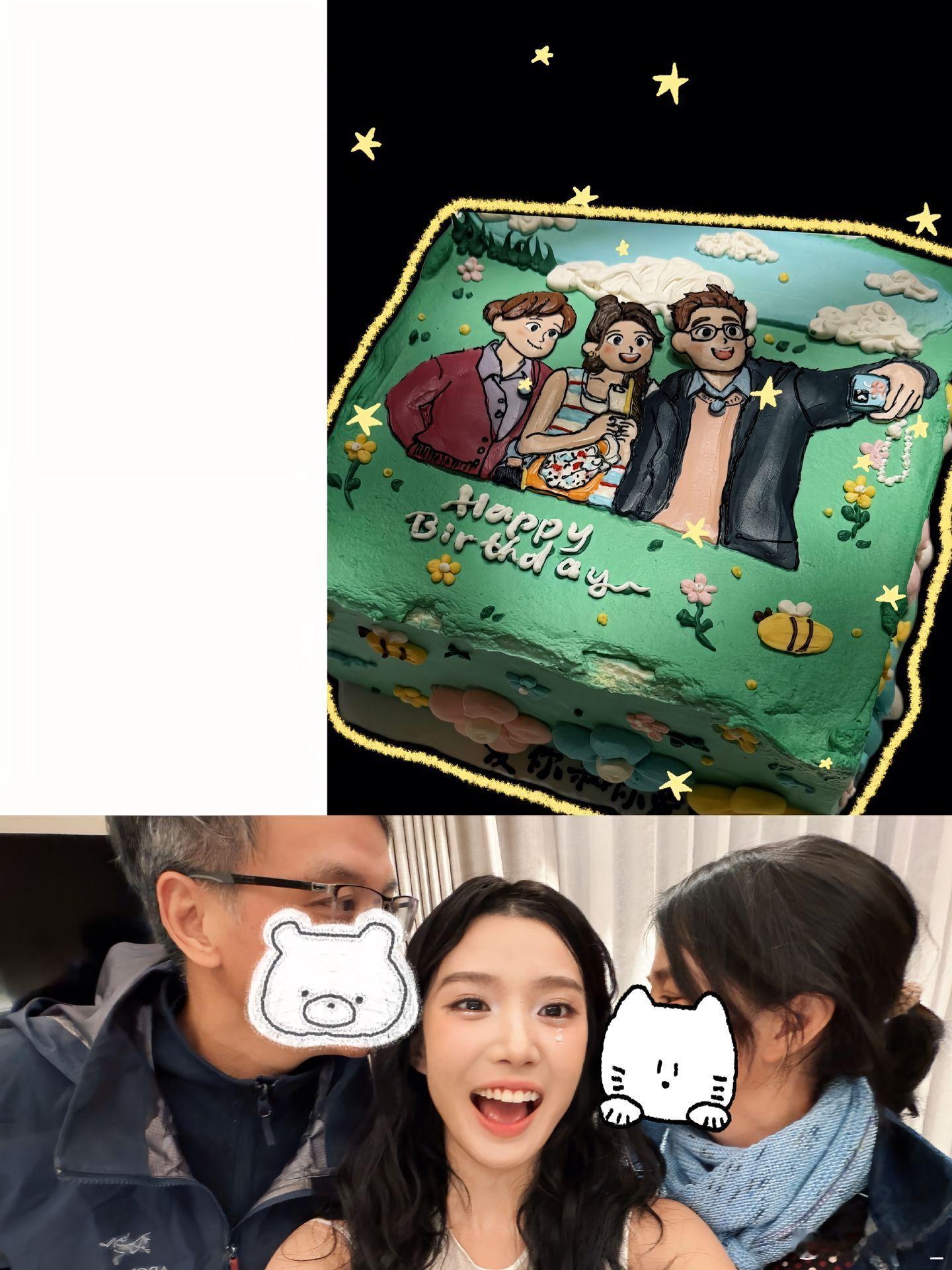 很幸福的一家三口～从我家那闺女那里就觉得晓晓的家庭氛围很好难怪她是这样一个有爱温