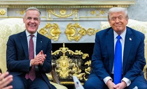 特朗普23日晚通过社交媒体表示，美国将终止与加拿大的所有贸易谈判。

原因为加拿