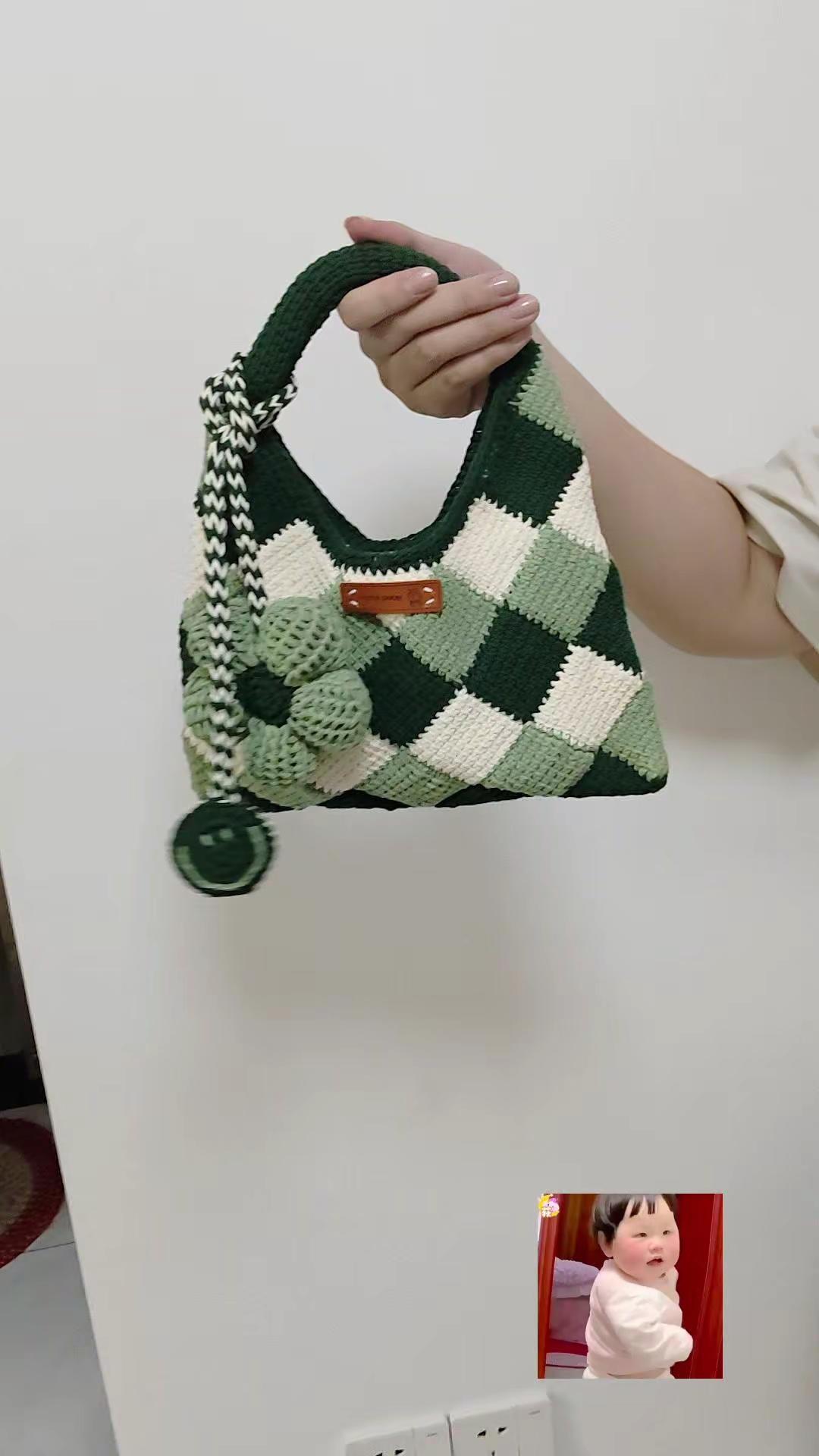 自制编织包也太香了吧！🧶第一次尝试编织包，没想到这么简单！跟着教程一步步来，选