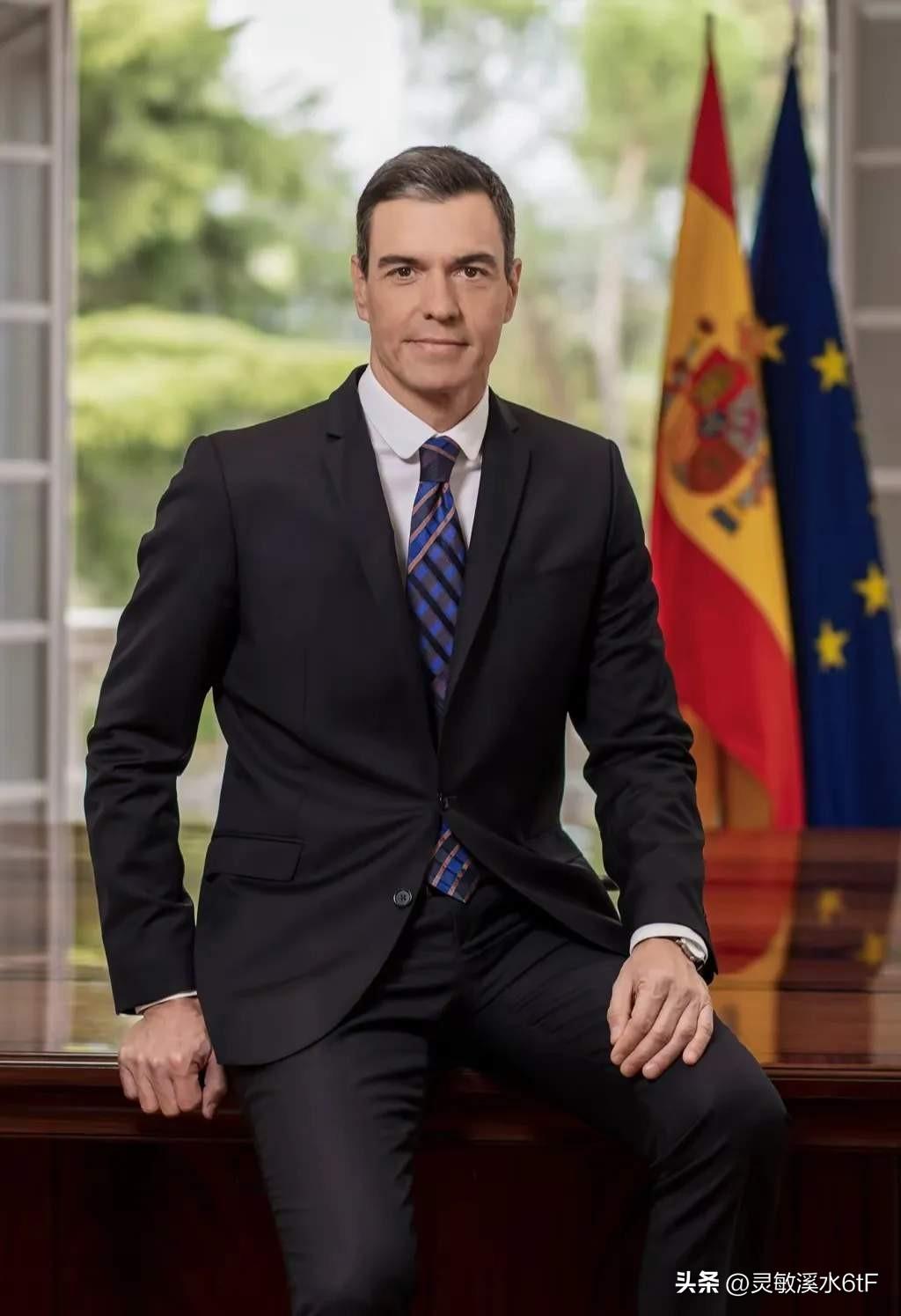 被西班牙首相圈粉了！这位70后的首相佩德罗·桑切斯外形出众，气质儒雅显年轻，身高