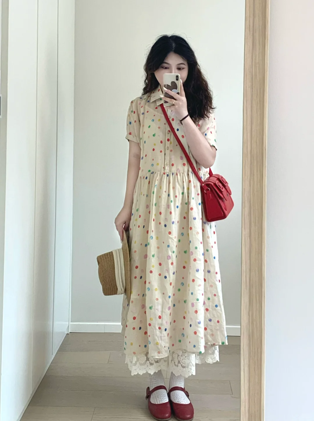 🎨复古又少女的连衣裙～彩色点点