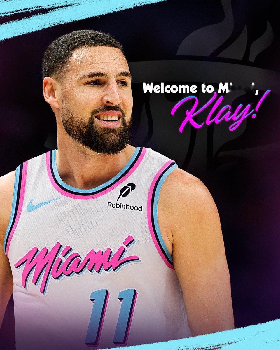 NBA克莱将加盟热火 热火官宣汤神正式加盟，新赛季穿11号球衣🔥 热火官方盛赞