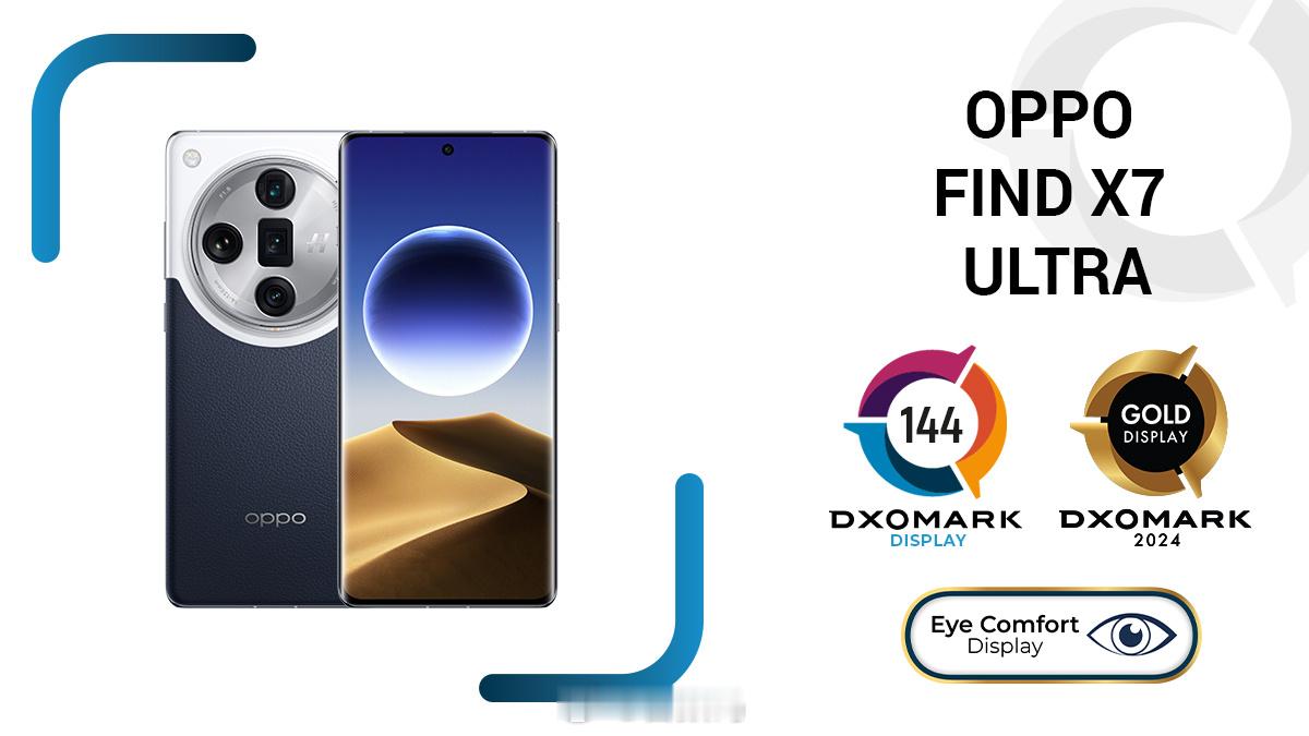 #OPPO# Find X7 Ultra成首款通关DXOMARK的四个显示关键检