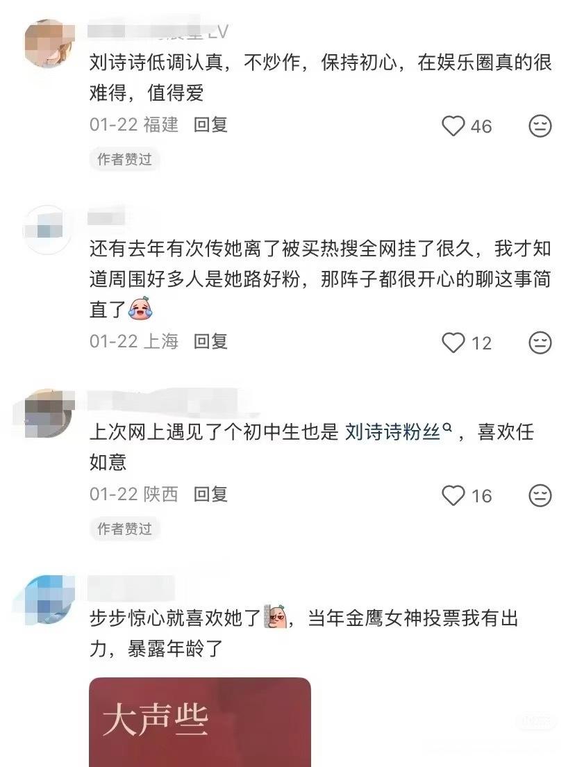 刘诗诗路人盘真的超乎想象的，感觉若曦粉主力30-70岁 ，当然步步惊心长尾厉害，