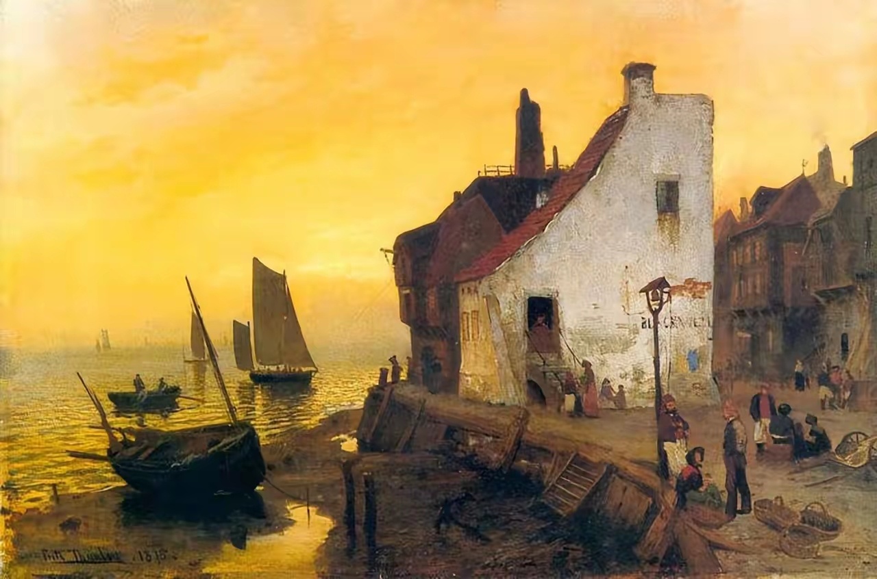 挪威画家弗里茨·索洛（Frits Thaulow）绘画作品欣赏遇见艺术遇见美好绘