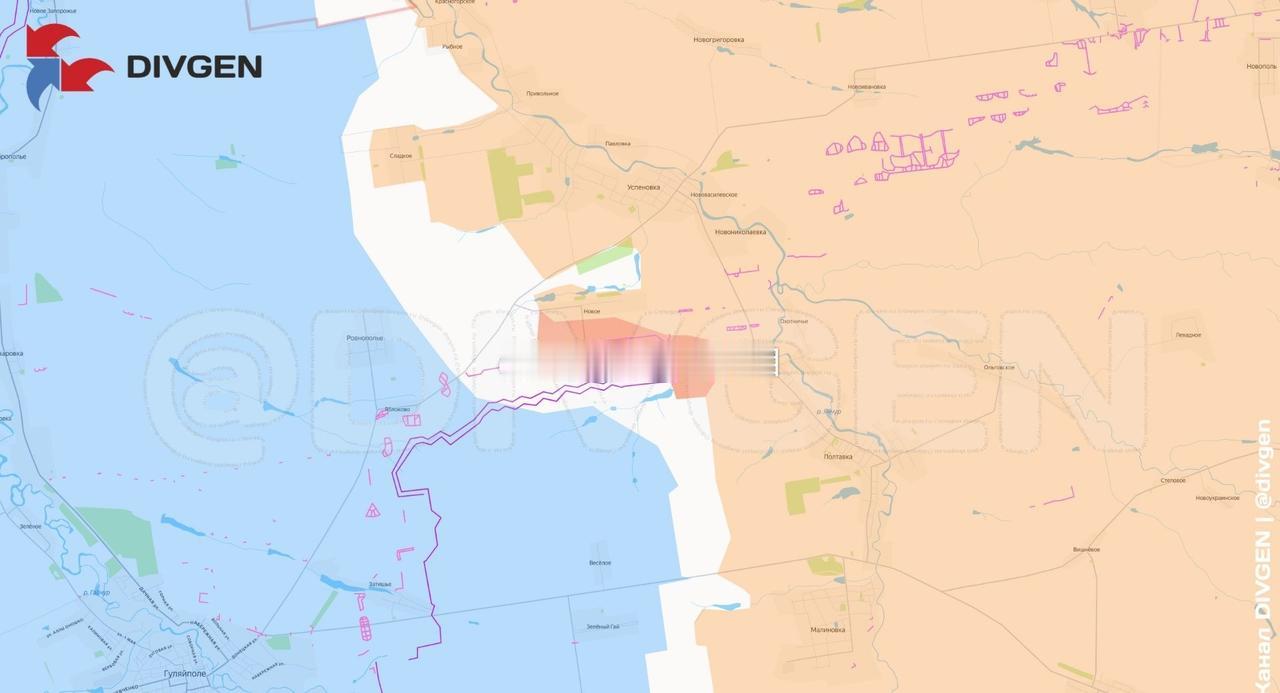 🚩 古莱波尔方向。俄军控制扎波罗热地区的诺沃乌斯佩诺夫斯科耶村。第5军第127