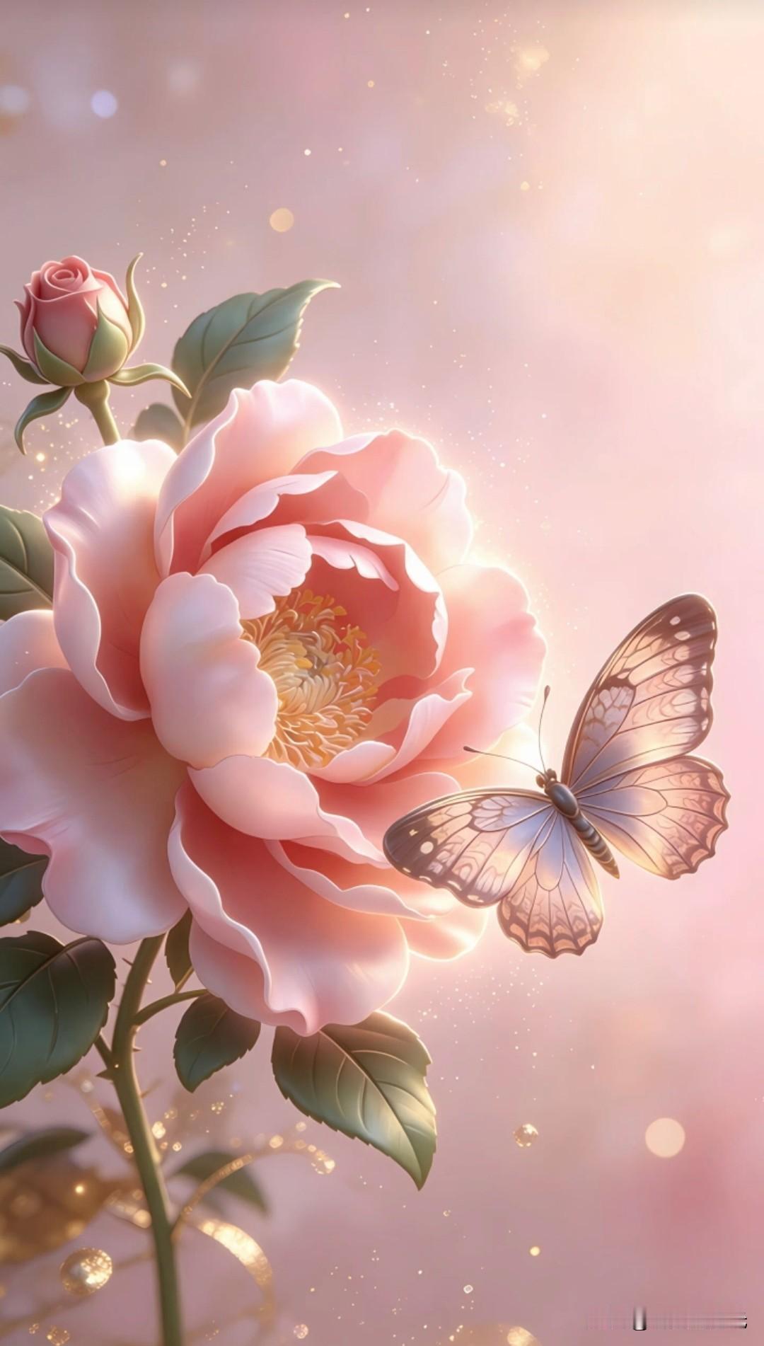 蝶吻柔瓣，风送甜香，时光悄悄驻。
花梁一梦壁纸分享 开花的壁纸 
花瓣背景图