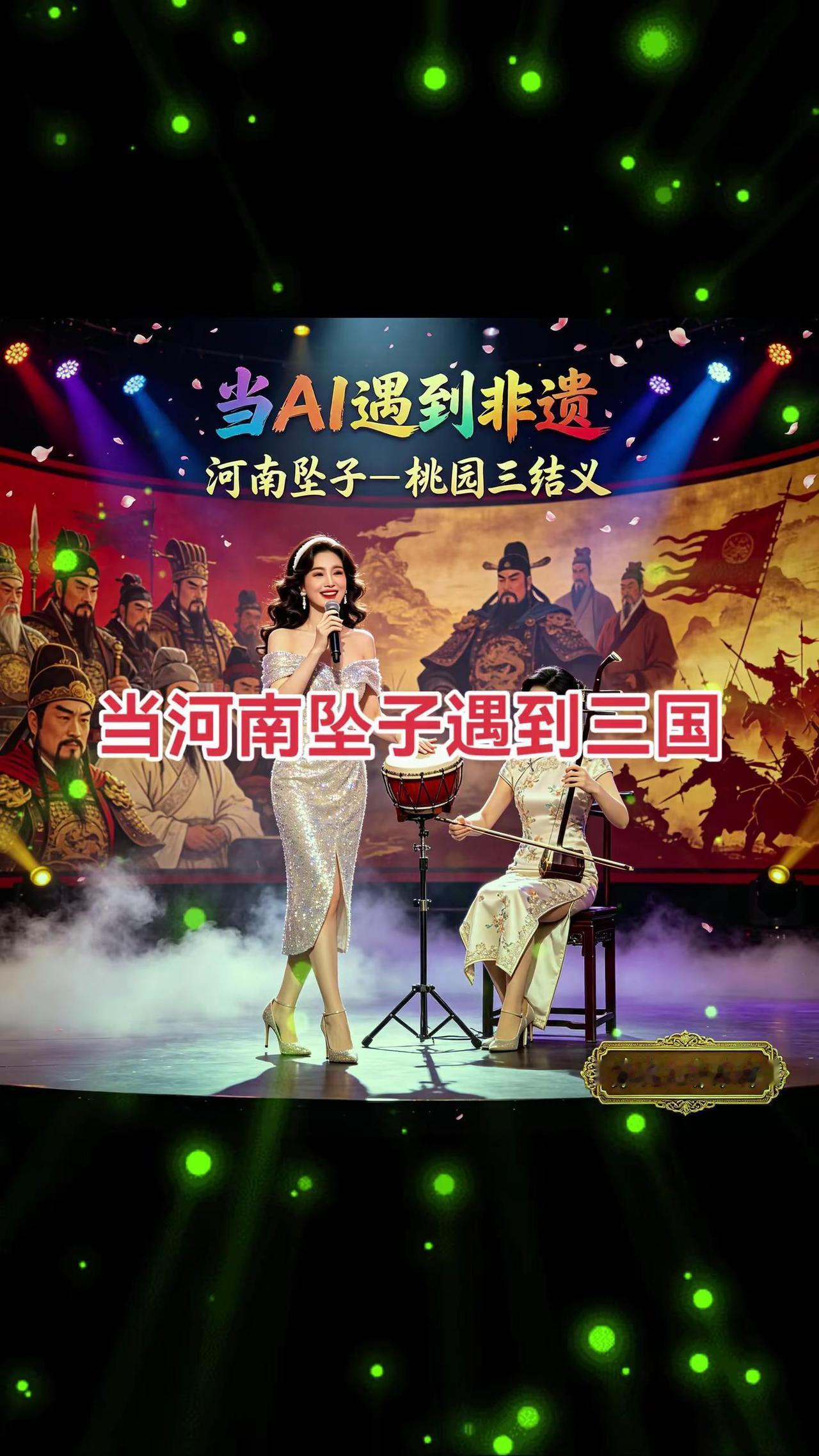 河南坠子-桃园三结义。河南坠子 传承河南曲艺文化 三国