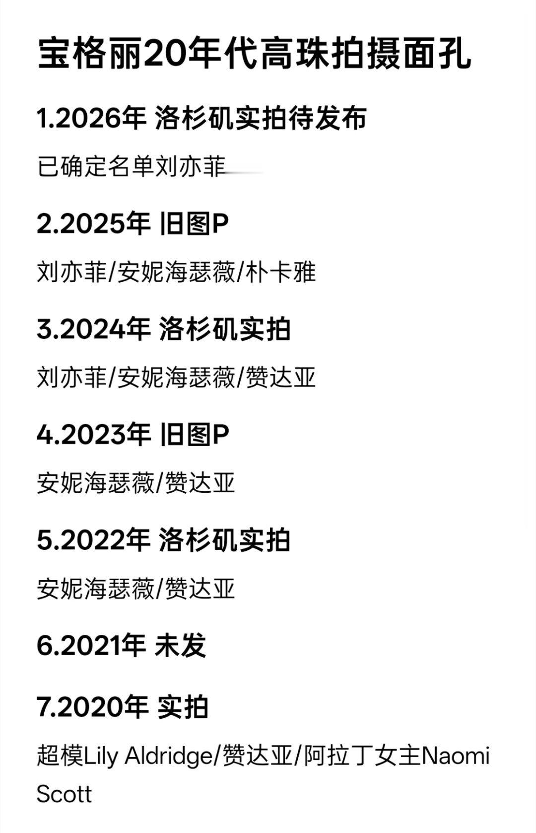 宝格丽20年代高珠拍摄面孔，真的很爱大爆的Disney公主，阿拉丁女主，mula
