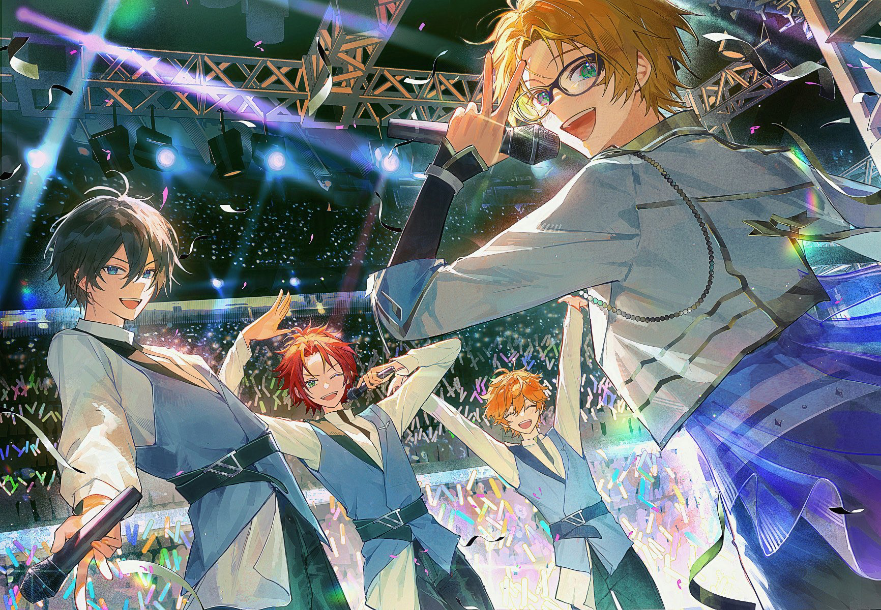 【周年庆 欧美服约稿贺图】Trickstar 因画师手癖&环境光影响瞳色有偏差，