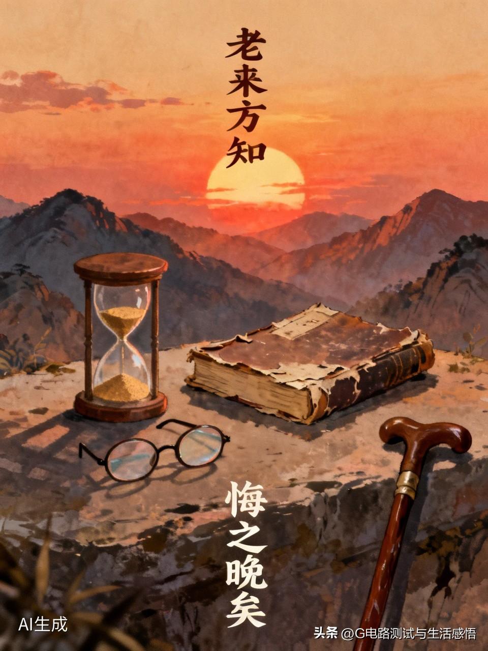 老的时候，不能自理的时候，就什么都明白啦！
这时候，其实已经晚啦！[流泪]