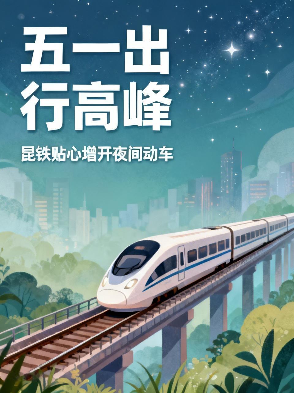 “五一”出行高峰已至，昆铁这波操作超贴心！[心][心][心]
🚊4月28日至3