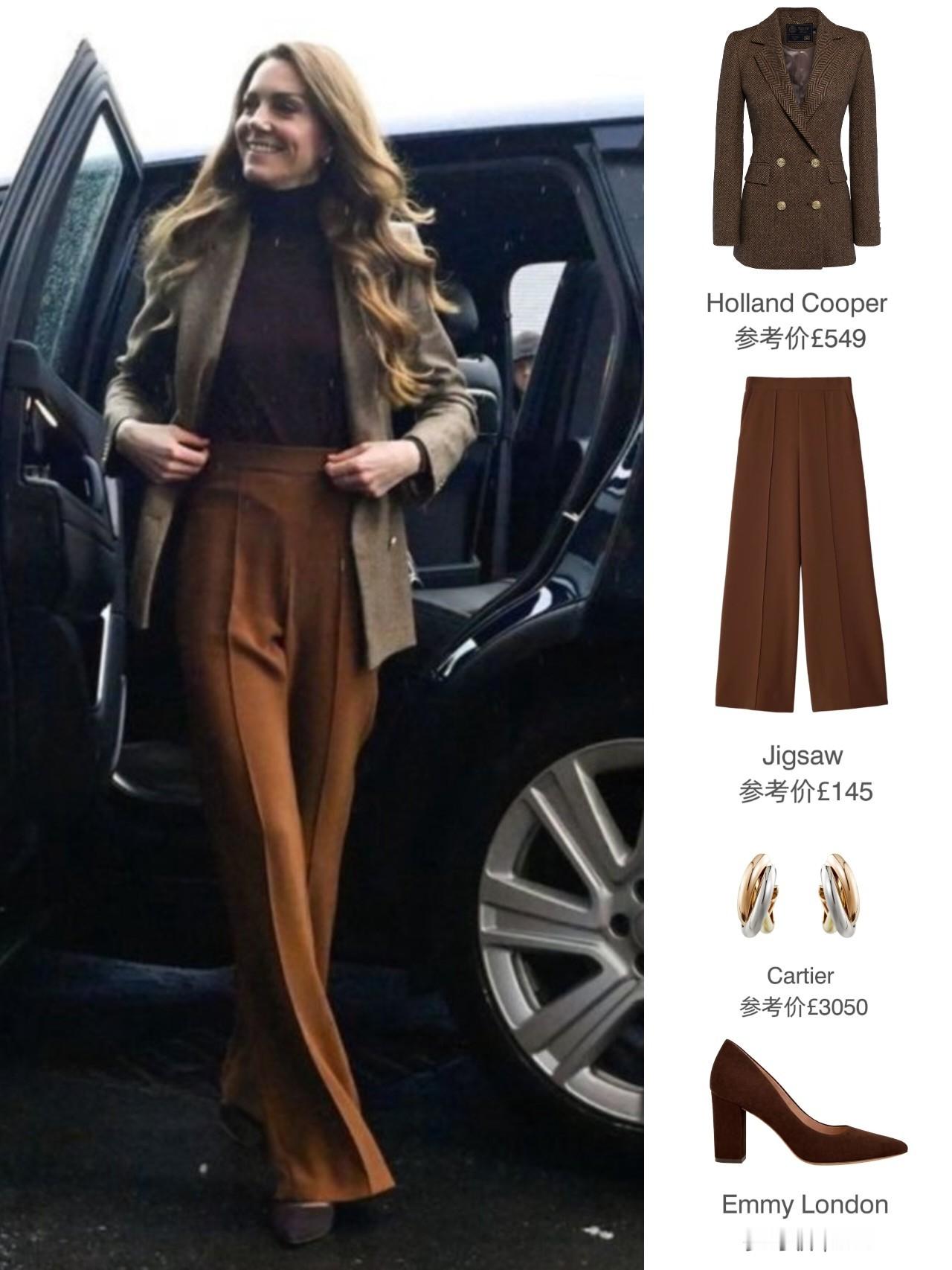 来得有点迟的LOOK解析~1月27日，于英格兰北部出席一系列活动，参观家庭行动儿