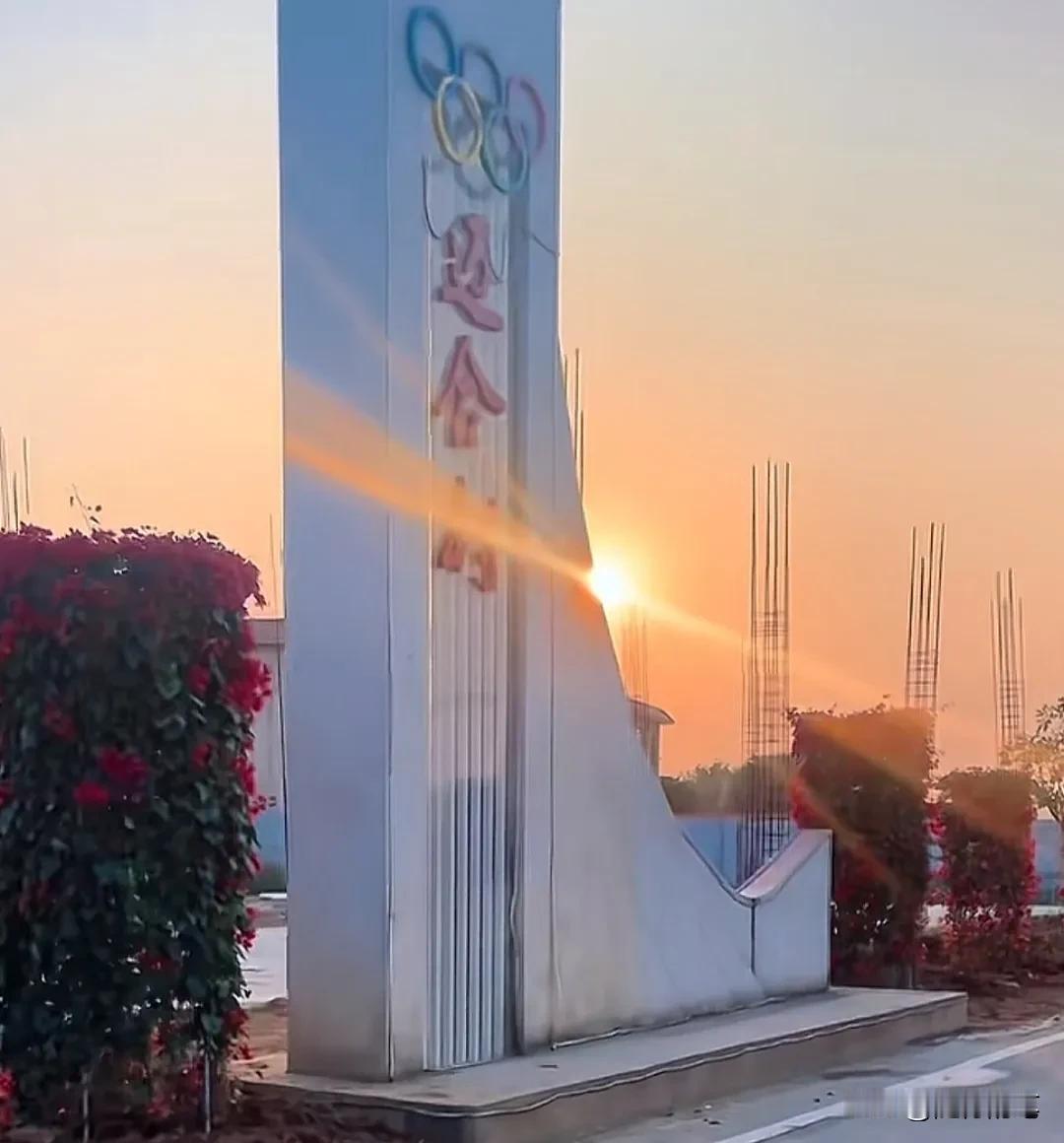 看到没？全红婵老家又搞漂亮了许多。

从村口奥运五环牌坊开始的村道两旁都种上鲜花