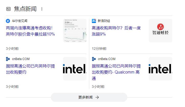 这是我最近听到的最夸张的一则消息——根据华尔街日报的报道，高通有意收购英特尔..