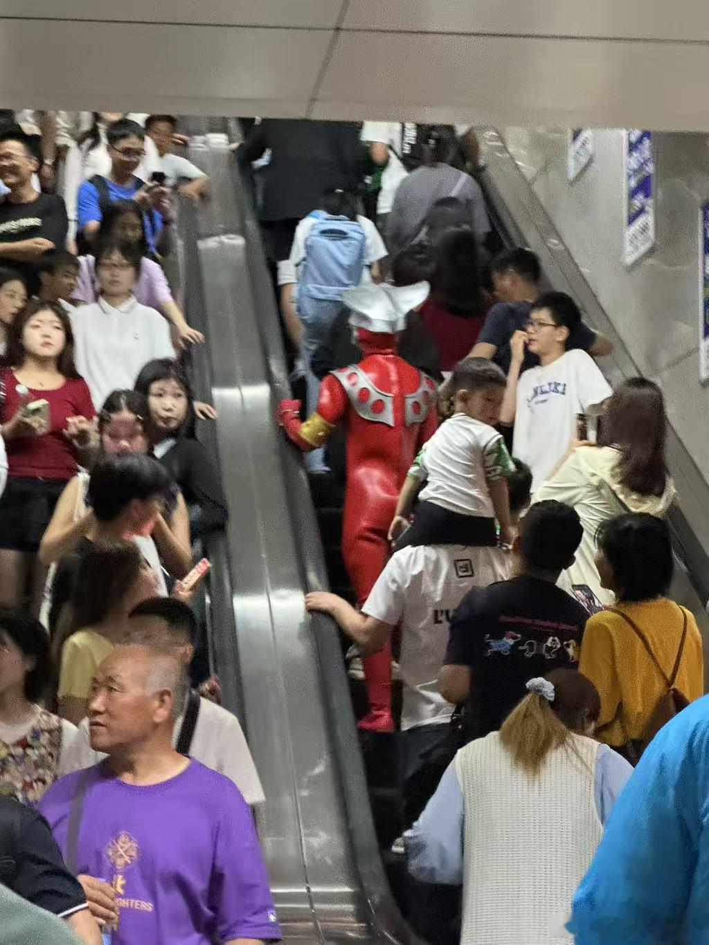 看我在人群里看到了什么[二哈]（这个天这个人流量敢穿皮套是真爱） ​​​