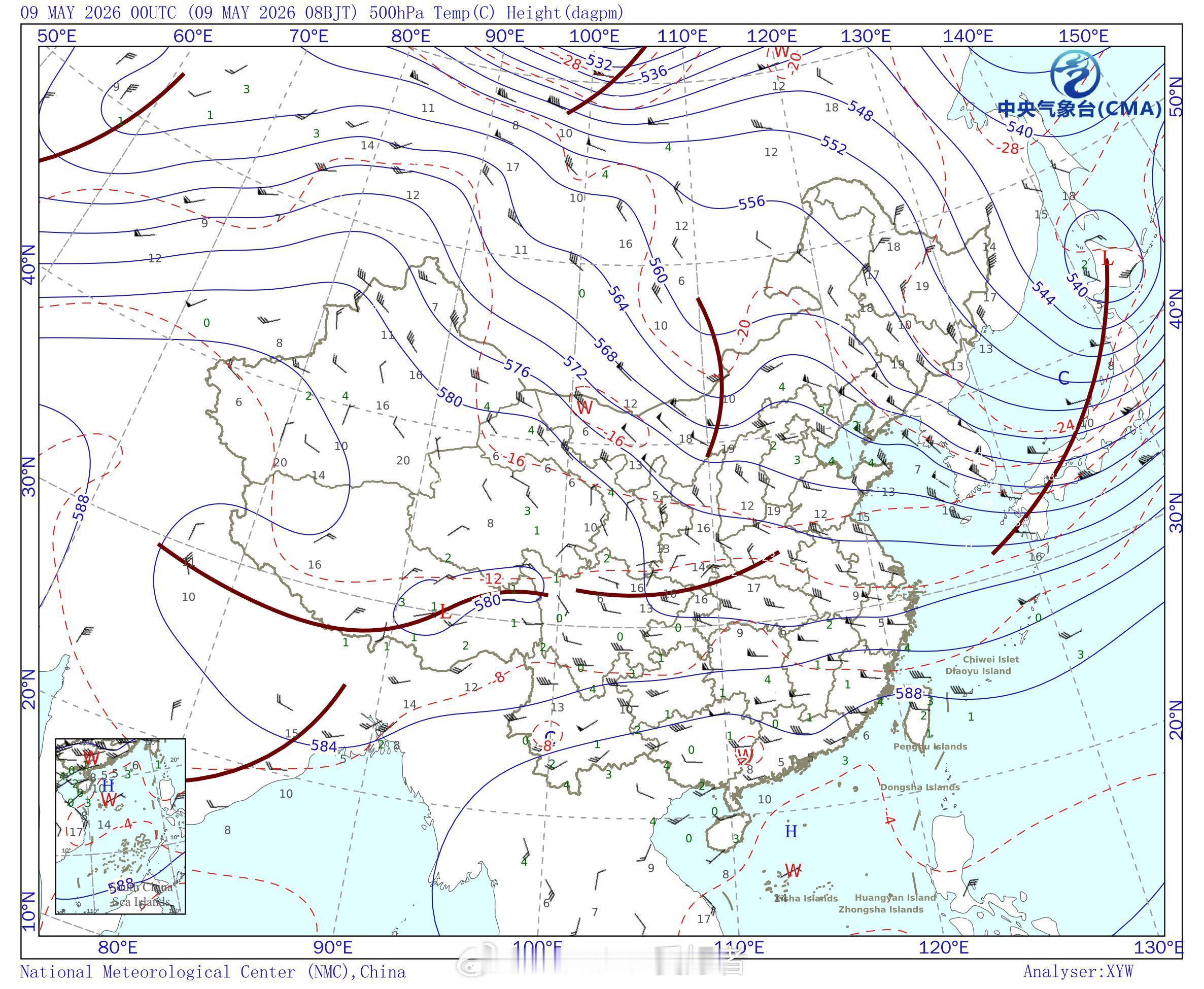 气象观察团 今天下午，内蒙古 华北 东北等地有高空槽东移，地面还有低压气旋发展，