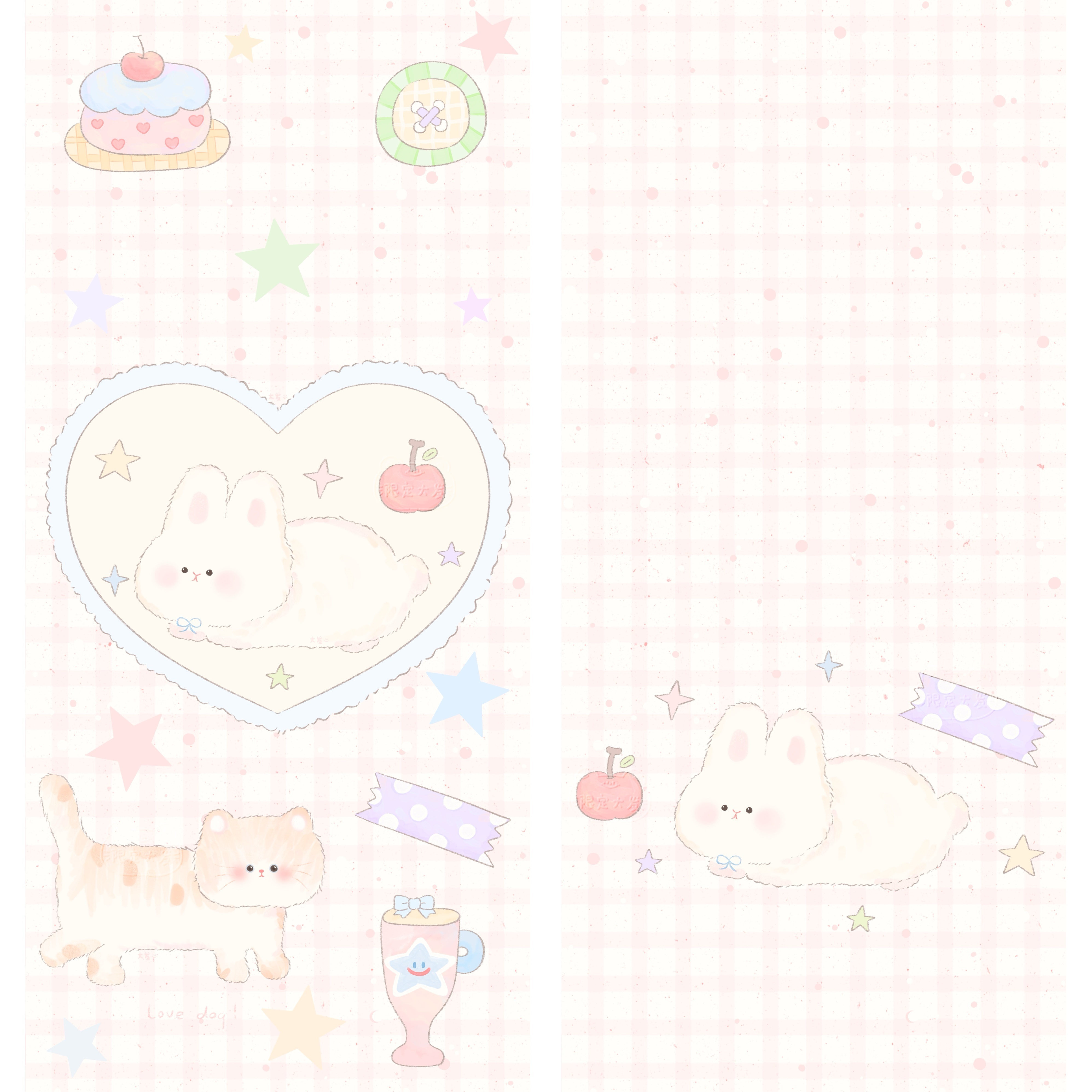 简约可爱套图壁纸🦋cr：🪼#壁纸##锁屏+主屏壁纸套图##可爱壁纸# ​​​