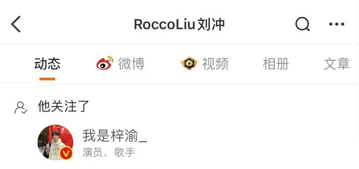 VOGUE主编刘冲关注了梓渝微博 