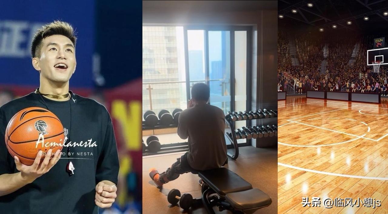 北京时间3月25日晚，郭艾伦更新社媒，镜头里的他一边咬牙给自己打气加油，一边认真