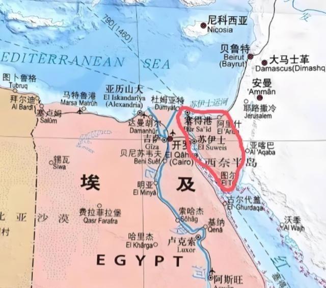 以色列时刻挂念的西奈半岛，足有6万平方公里，是以色列国土面积的3倍，但是西奈半岛