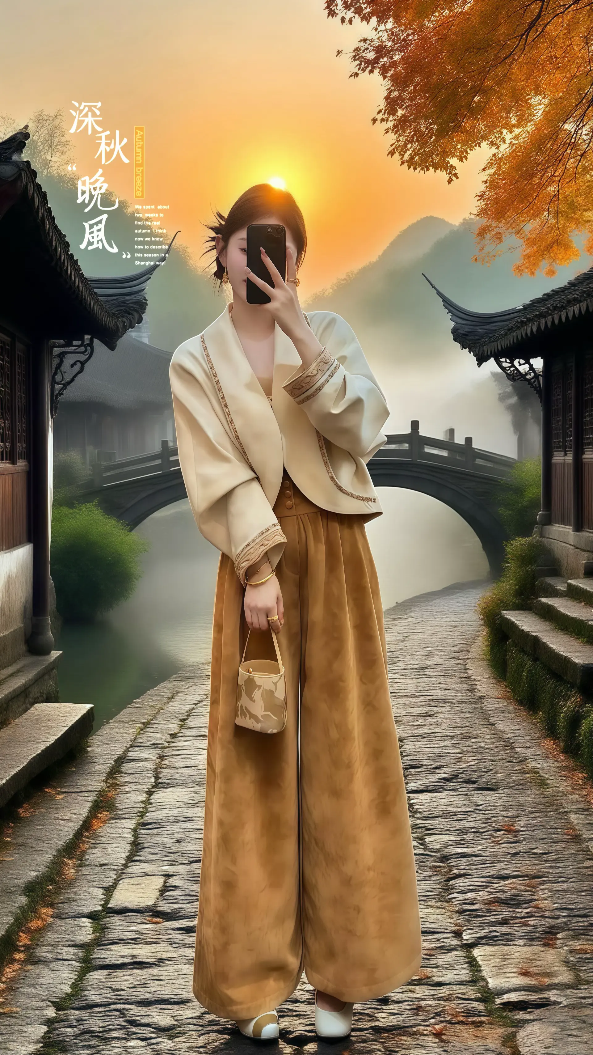 新中式穿搭 被秋日氛围感穿搭拿捏了 显瘦穿搭梨形身材穿搭大赏 国风古韵