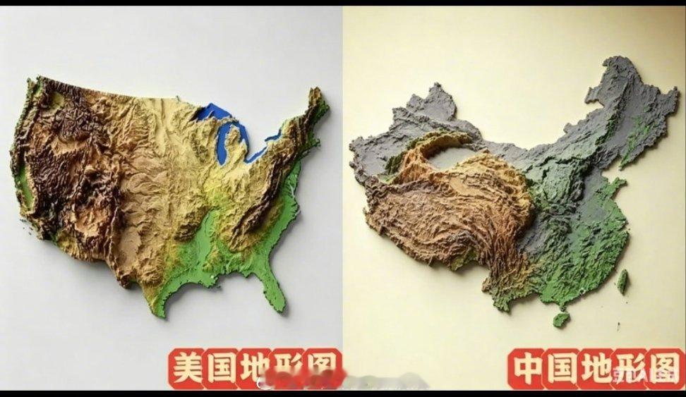 被兔子和鹰酱的地形图狠狠震撼！鹰酱赢在平原与海运，输在无天然屏障兔子赢在山河纵深