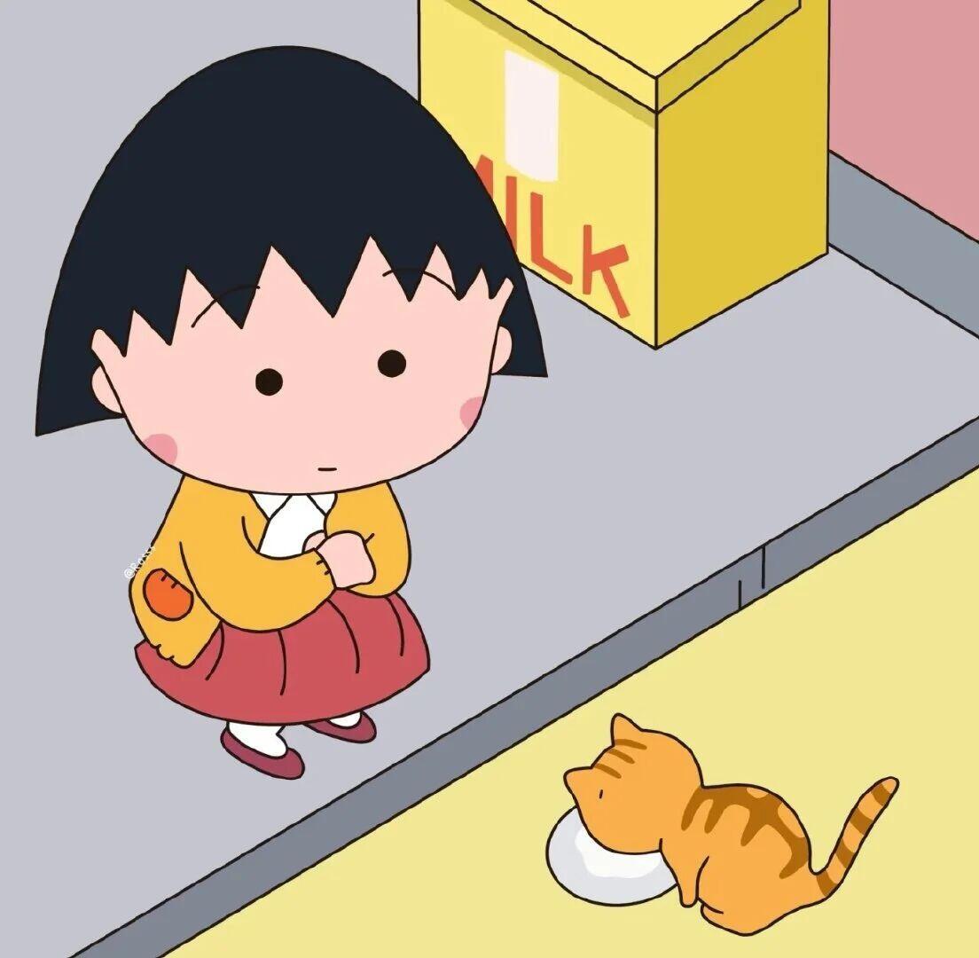 春日企画壁纸 樱桃小丸子头像 