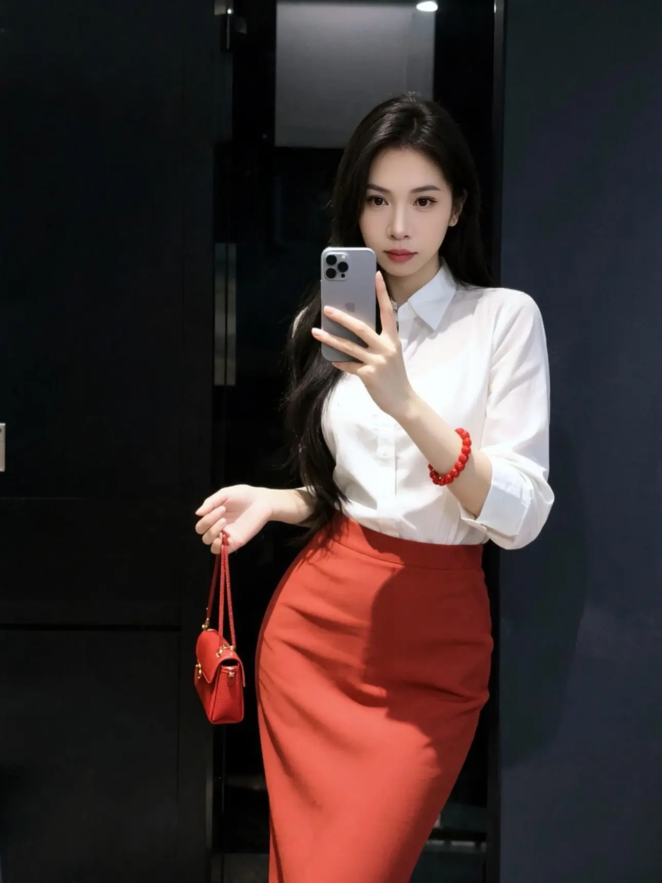 我的职场高级感穿搭 白色衬衫搭配短裙 御姐控 通勤穿搭被我拿捏了 御姐风穿搭