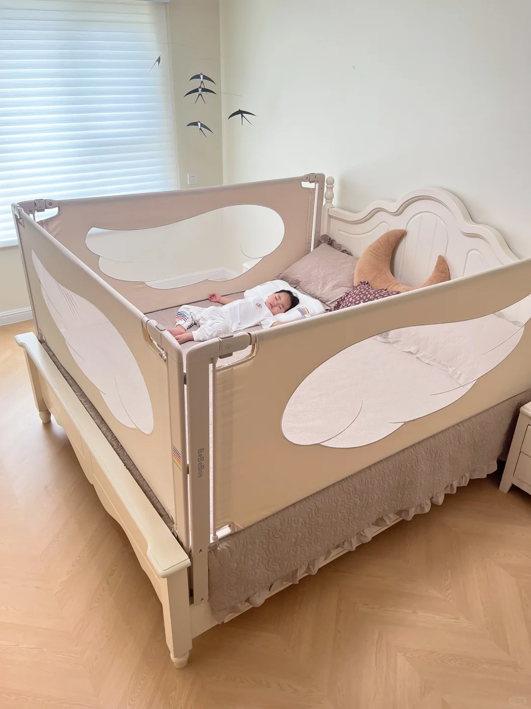 这是我退了三次……才留下满意的床围栏！